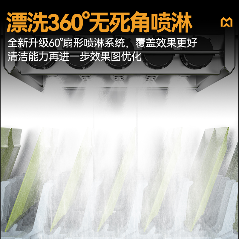 麥大廚豪華款3.1m斜插式單缸單噴淋單烘干洗碗機(jī)商用